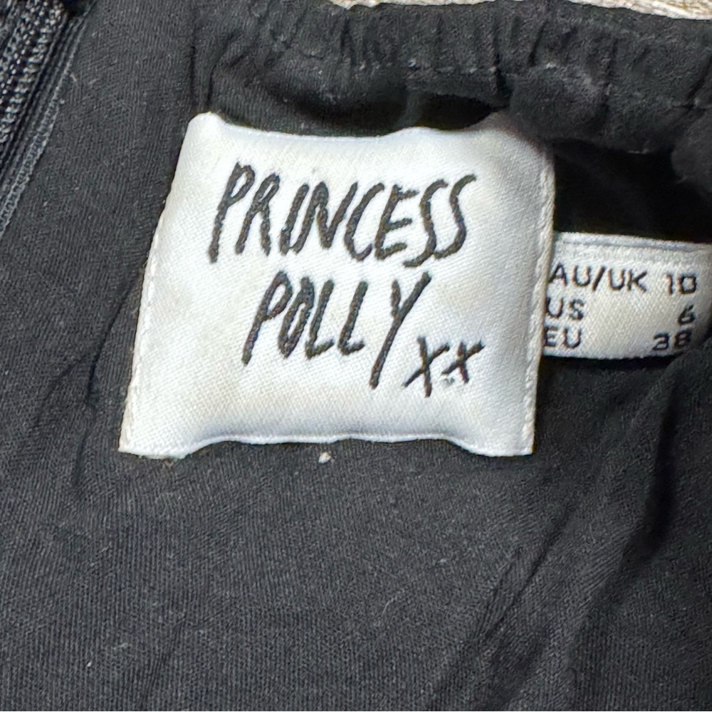 Princess Polly Hazel Cut Out Mini Dress Black Size 6 - Picture 7 of 9
